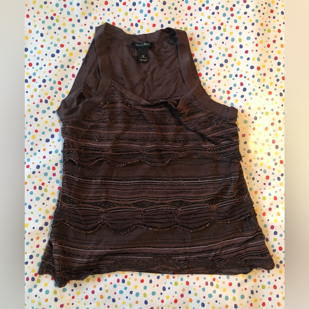 White House Black Market Metallic Tanktop